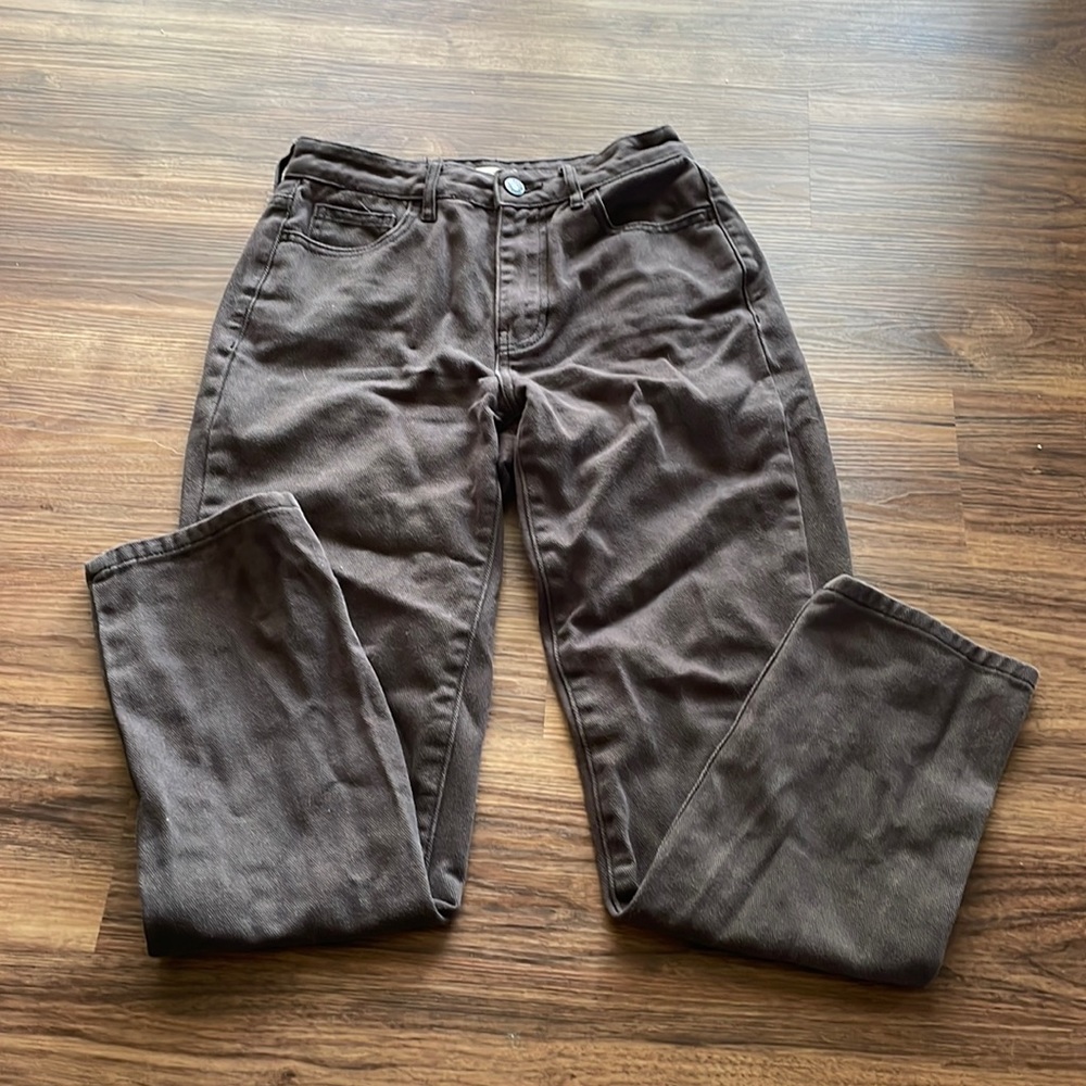 Pacsun W24 charcoal mom jean